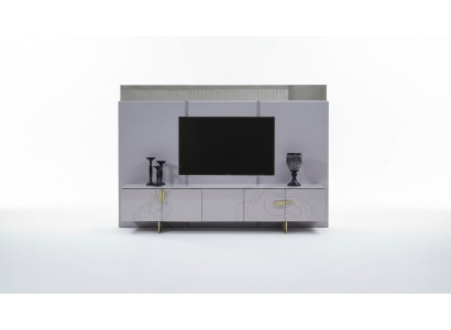 RTV sideboard lowboard TV stand pink wood modern living room cabinet