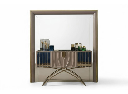 Console table, dressing table, vanity table, bedroom, modern, wood, brown