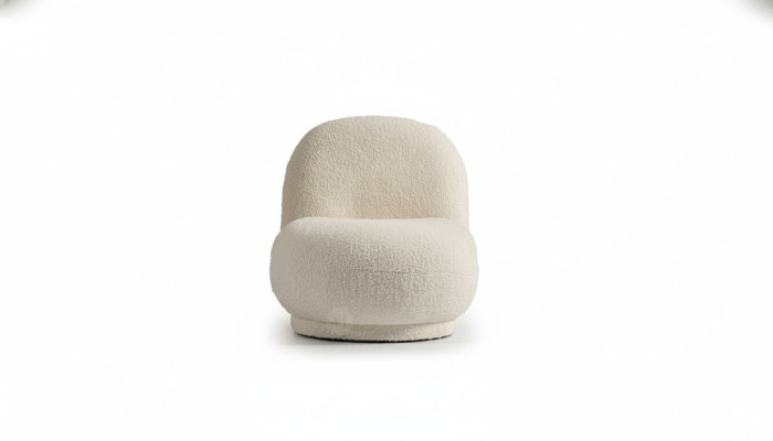 Armchair cocktail chair modern white upholstery fabric seat single-seater