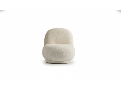 Armchair cocktail chair modern white upholstery fabric seat single-seater