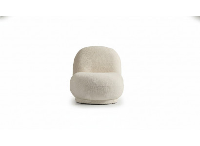 Armchair cocktail chair modern white upholstery fabric seat single-seater