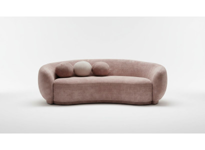 Three-seater couch sofa 3 seater brown fabric upholstered luxury sofa