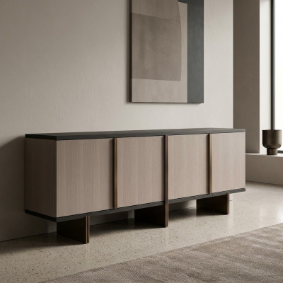 Sideboard Cabinet Dresser Wood Dining Room Beige Cupboard Wooden Cabinet