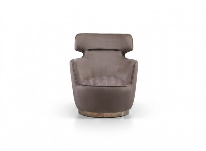 Armchair Fabric Single Seater Grey Club Chair Wing Chair Modern