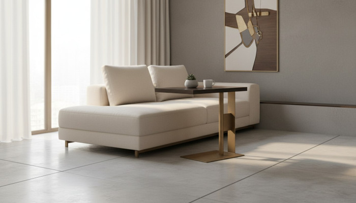 Side table coffee table coffee table sofa table wood brown modern table