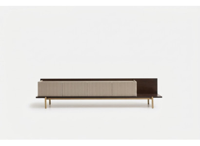 Sideboard RTV Lowboard TV Stand Table Living Room Wood Beige Modern