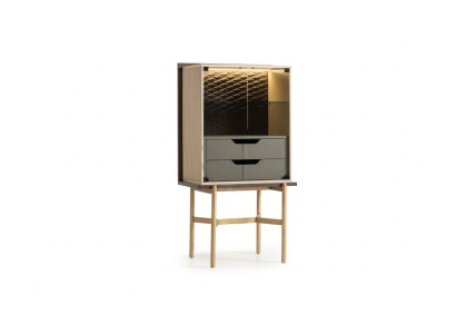 Bar cabinet cupboard display cabinet bar wood living room modern beige luxury