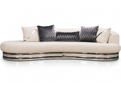 Three-seater couch sofa, three-seater upholstered sofa, fabric sofa, modern white