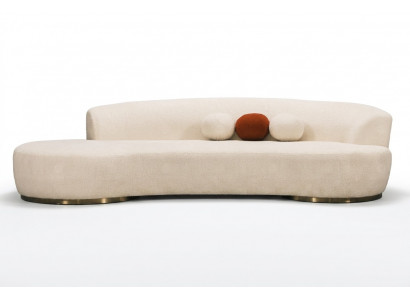 Upholstered sofa three-seater couch sofa 3-seater fabric sofa modern white