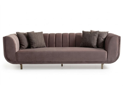 Modern couch three-seater sofa upholstered sofa fabric sofa purple 3-seater new