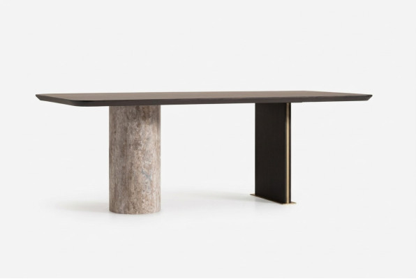 Dining table dining room table table dining room wood brown 220 cm modern