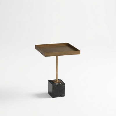 Group side table coffee table gold sofa table metal 2-piece set