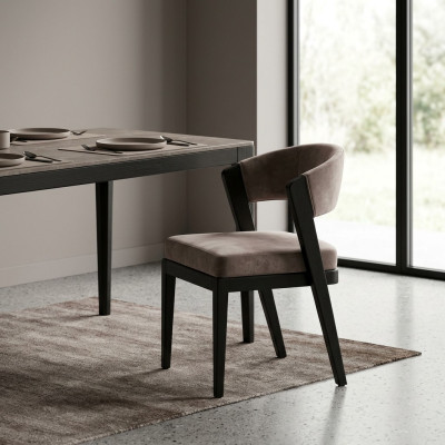 Dining room chairs, kitchen chairs, set of 6 chairs, gray group, wood