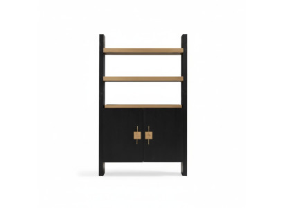 Cabinet with shelves wooden cabinet wardrobes wood black design gold new