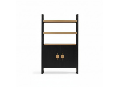 Cabinet with shelves wooden cabinet wardrobes wood black design gold new