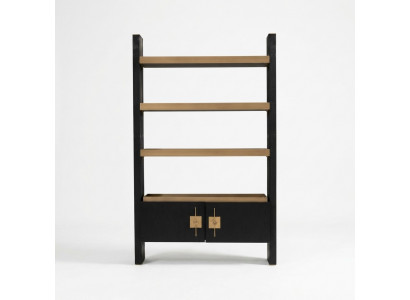 Design cabinet with shelves cabinet wood black gold wooden cabinet