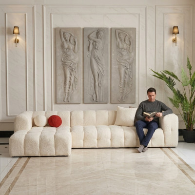 Sectional sofa fabric sofa upholstered sofa modern luxury sofa relax white sofas