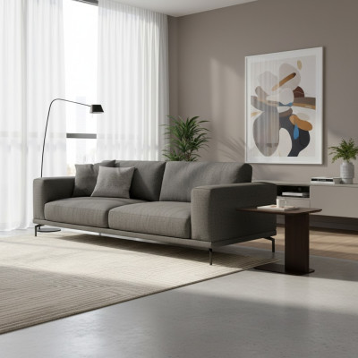 Side table, coffee table, couch table, brown wooden table, living room