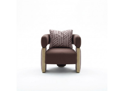 Cocktail chair armchair single-seater living room club chair white fabric seat