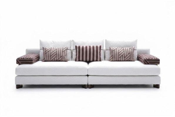 Sofa 4-seater fabric sofa Sofa 4-seater upholstered sofa white sofas modern