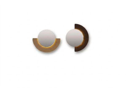 Group Wall Mirror Set 2-piece Decorative Mirror Hallway Mirror Round Wood Set