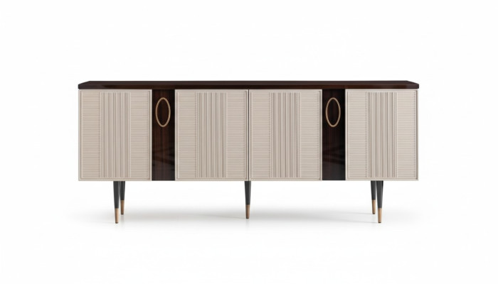 Sideboard cabinet dresser wood cupboard white design dining room furniture