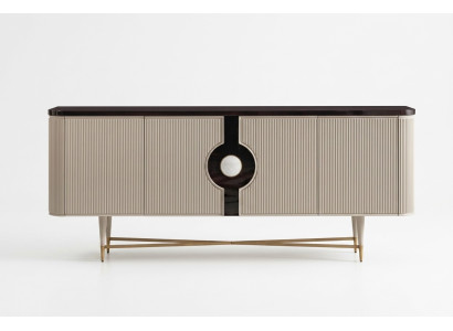 Sideboard Cabinet Wardrobe Dresser Wood Wooden Cabinet Beige Luxury Design