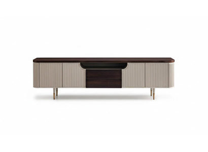 Sideboard TV Stand RTV Lowboard Wood Beige Modern Table Living Room