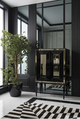 Design bar cabinet wooden cabinet wood bar black drinks