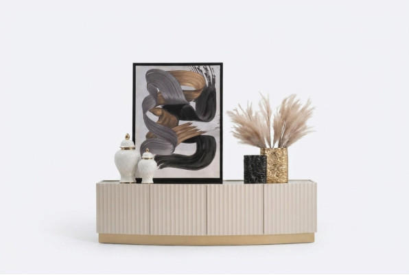 Sideboard cupboard cabinet wooden cabinet wood beige living room
