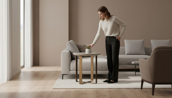 Coffee table side table couch table end table gold living room metal