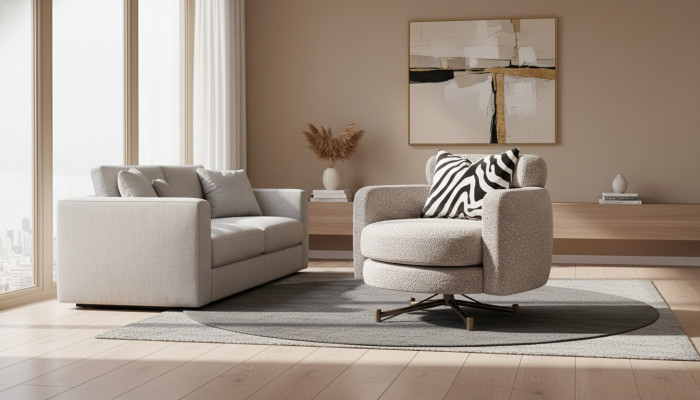 Armchair Wingback Chair Cocktail Chair Club Chair Gray Fabric Upholstered Seat