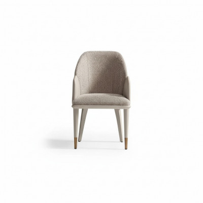 Kitchen chair dining room chair with armrests gray upholstery modern