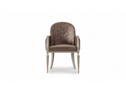 Armchair Wingback Chair Design Cocktail Chair Seat Beige Fabric Upholstery