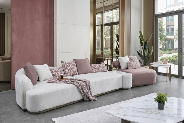 Sectional sofa fabric sofa pink large sofa upholstered sofa modern sofas