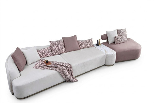 Sectional sofa fabric sofa pink large sofa upholstered sofa modern sofas