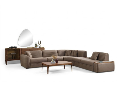 Couch corner sofa sofa synthetic leather brown upholstered sofa living room leather sofa