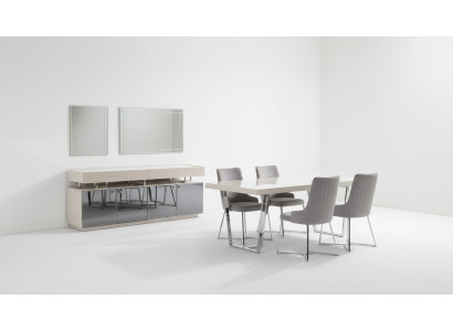 Dining set dining room group dining corner dining table chairs 10-piece wood gray