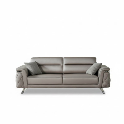 Three-seater sofa 3-seater upholstery sofa gray modern fabric sofa design