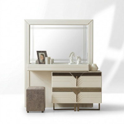 Makeup table vanity console table wood bedroom dresser white