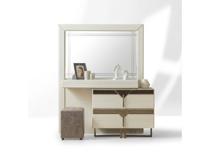 Makeup table vanity console table wood bedroom dresser white