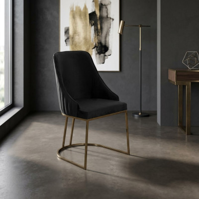 Set of Chairs Kitchen Chairs Dining Chairs Black Set of 6 Modern Fabric