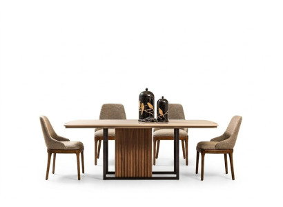 Dining set complete dining room table chairs 7-piece beige dining nook set
