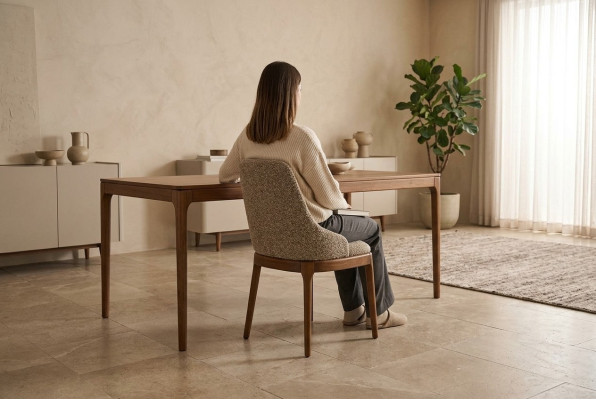 Set of Chairs Dining Chairs Kitchen Chairs Beige 6-piece Modern Fabric