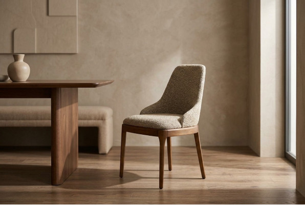 Set of Chairs Dining Chairs Kitchen Chairs Beige 6-piece Modern Fabric
