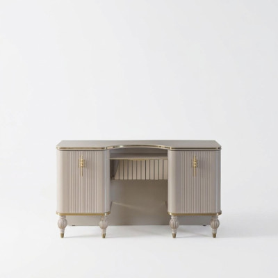 Beige Vanity Table Designer Dressing Table Bedroom Exclusive Furniture