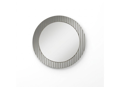 Gray round mirror designer hallway mirror modern decorative mirror luxury furniture