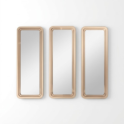 Golden Modern Mirror Set Wall Mirror Dressing Table Mirrors 3-piece