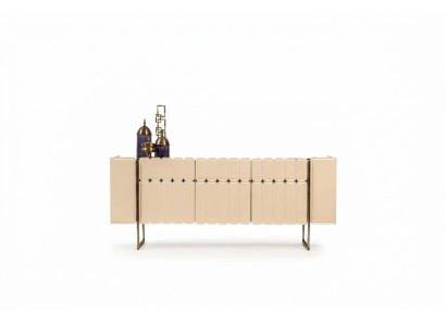 Beige wood sideboard designer dresser sideboard wooden cabinet luxury furniture