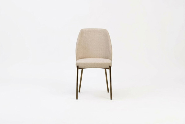Exclusive Beige Dining Chairs Complete Set of 6 Upholstered Kitchen Chairs